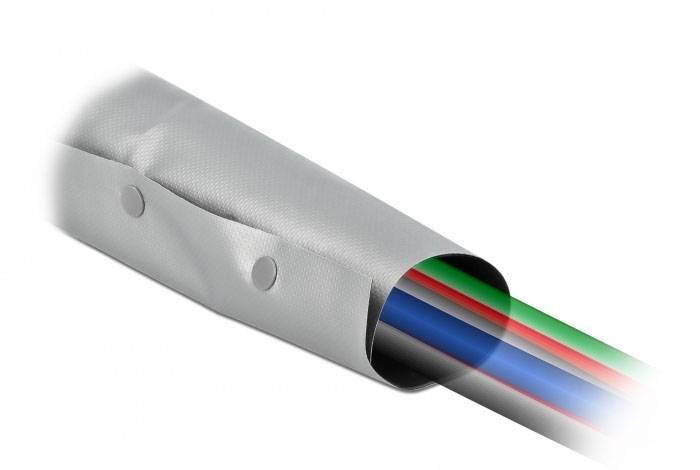 Delock hadice kabelového svazku PVC černá, šedá (Ø x d) 70 mm x 2 m 1 ks 20729-3