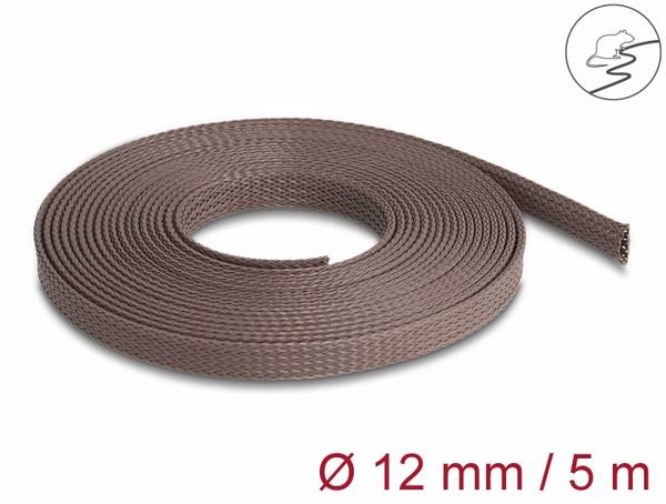 Delock 20904 20904 ochranný oplet hnědá polyester 5 m 8 do 20 mm 1 ks