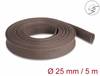Delock 20906 20906 ochranný oplet hnědá polyester 5 m 18 do 33 mm 1 ks