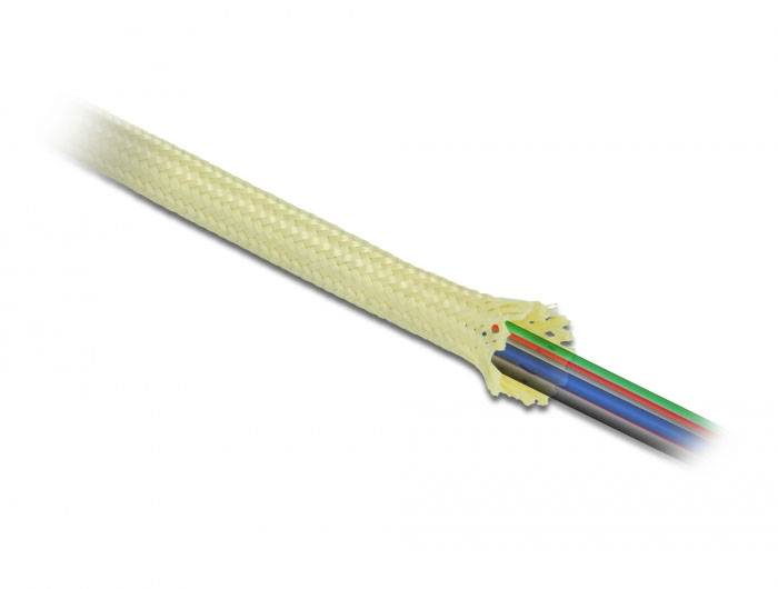 Delock 20800 20800 ochranný oplet žlutá aramidové vlákno 2 m 10 do 20 mm 1 ks-2