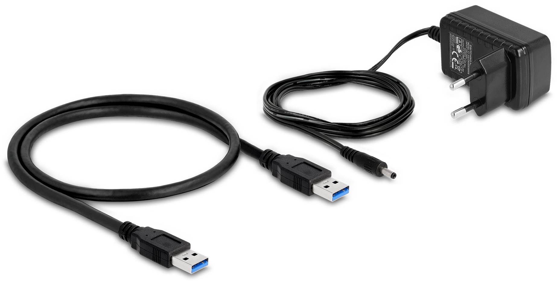 Delock 64182 USB Hub 4 + 1 port USB-A, DC zásuvka 3,5 mm USB 3.2 Gen2 10 GBit/s šedá 64182-3
