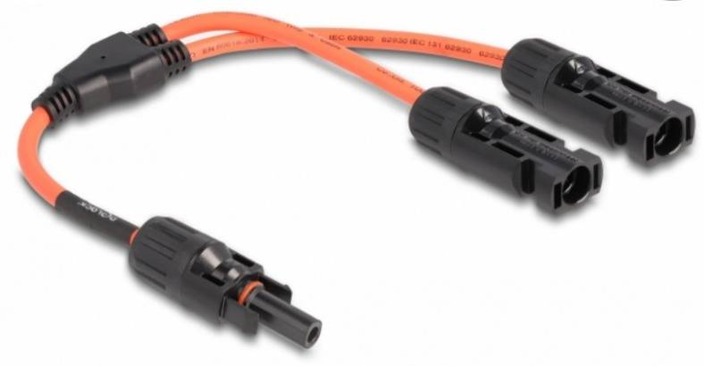 Delock 88223 88223 Solární kabel 4 mm² Délka kabelu 30 cm-0