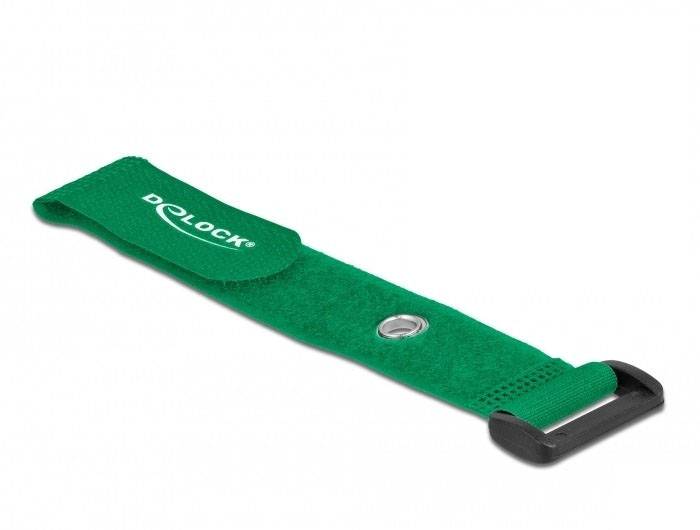 Delock kabelový manažer na suchý zip S očkem (Ø x d) 7 mm x 190 mm zelená 5 ks-3