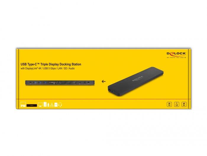 Delock USB-C® dokovací stanice 88050-4