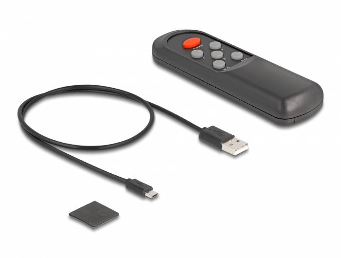 Delock 18603 HDMI přepínač UHD, LED ukazatel, s dálkovým ovládáním, kovový ukazatel-4