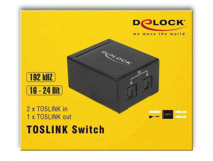 Delock 18767 Toslink přepínač kovový ukazatel-3