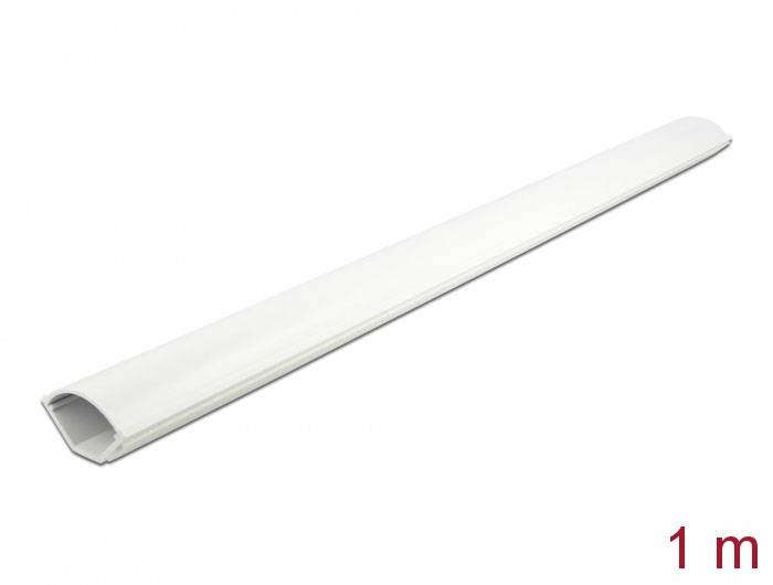 Bílý kryt pro LED profily, délka 1 metr.