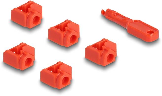 Delock zámek portu RJ45 LAN 20928 červená 20928-1
