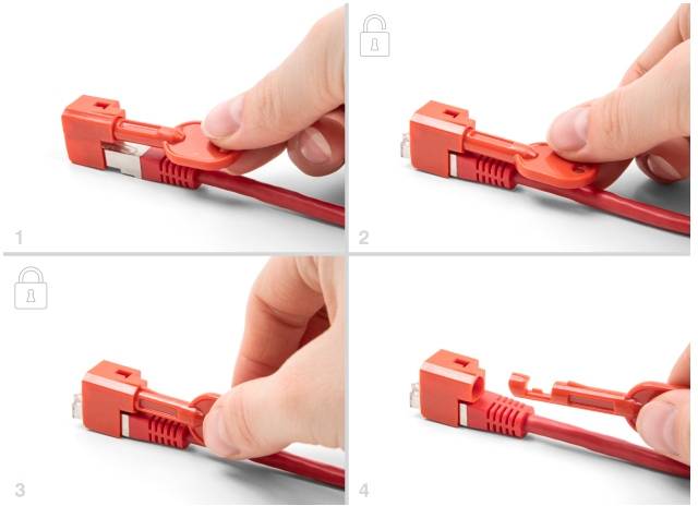 Delock zámek portu RJ45 LAN 20929 červená 20929-4