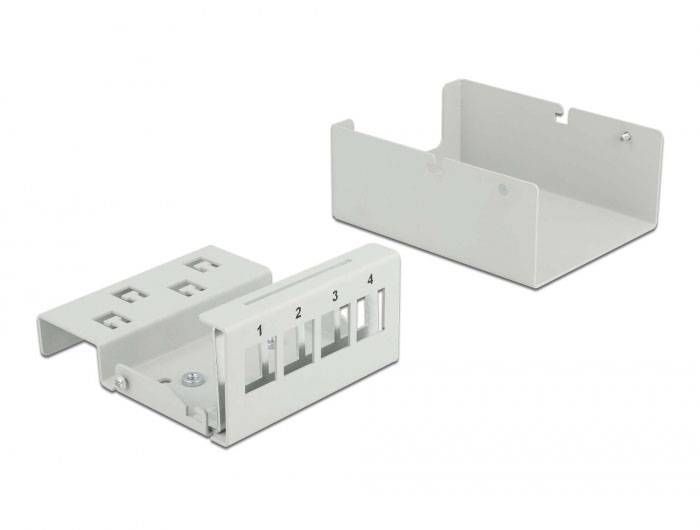 Delock 43407 patch panel šedá neosazený-3