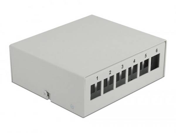 Delock 43410  patch panel    šedá neosazený