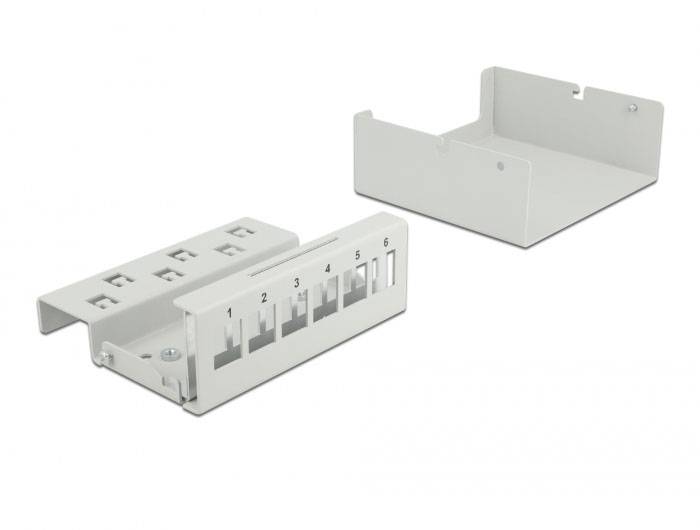 Delock 43410 patch panel šedá neosazený-3