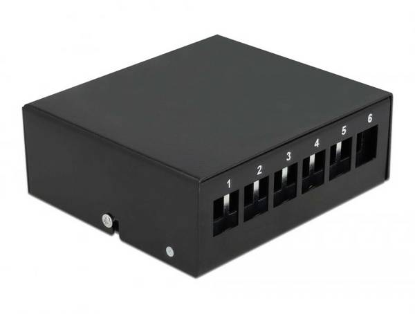 Delock 43411  patch panel    černá neosazený
