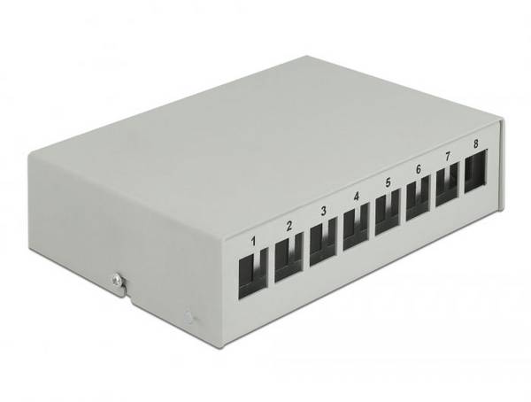 Delock 43412  patch panel    šedá neosazený