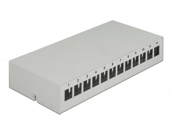 Delock 43414  patch panel    šedá neosazený