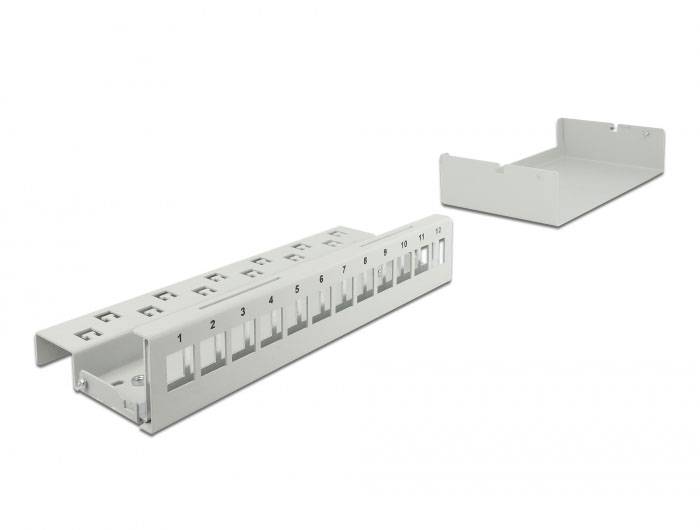 Delock 43414 patch panel šedá neosazený-3