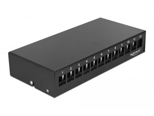 Delock 43415  patch panel    černá neosazený