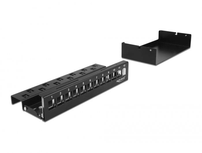 Delock 43415 patch panel černá neosazený-3
