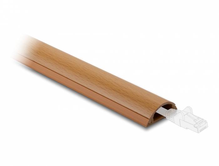 Delock Kabelová lišta PVC hnědá (d x š x v) 1 m x 30 mm x 11 mm 1 ks 20730-2