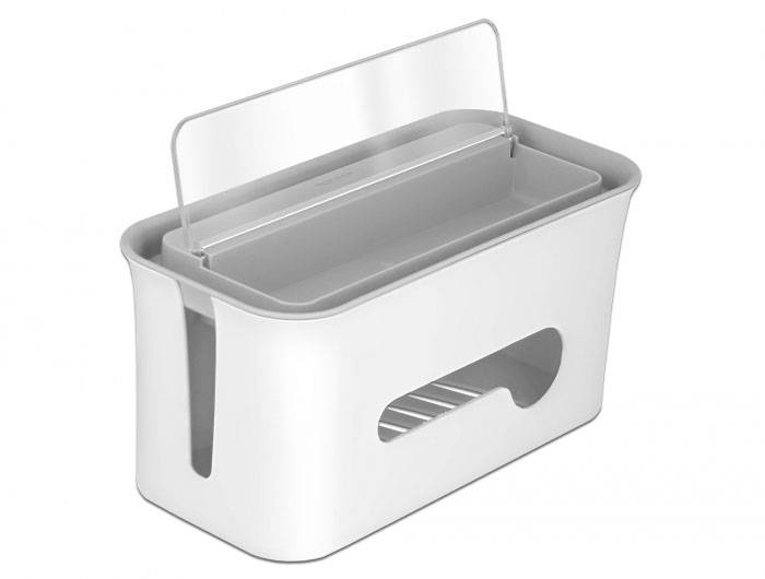 Delock kabelový box plast šedá, bílá (d x š x v) 28.7 x 28.7 x 13.8 cm 1 ks 18290-1