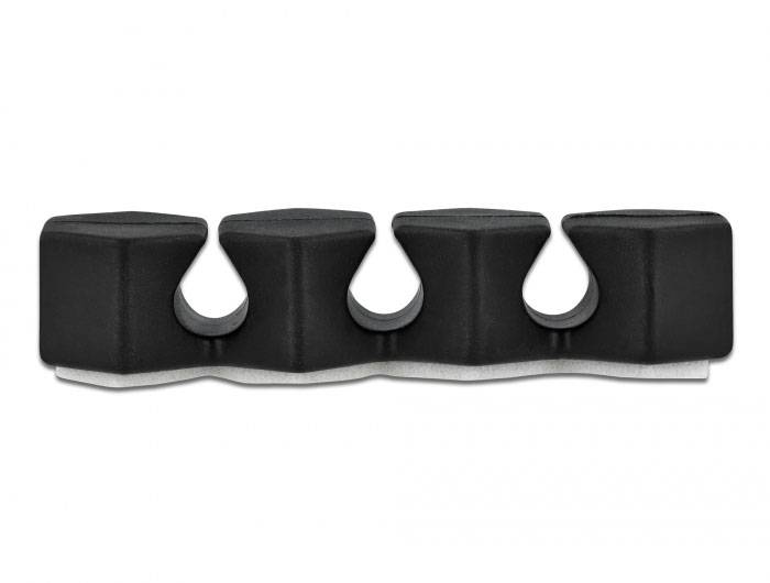 Delock příchytné klipsy kabelu termoplast bílá, šedá, černá (š x v) 21 mm x 12 mm 1 sada 18329-2