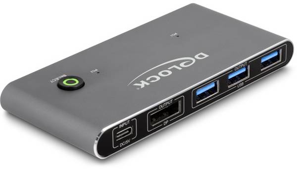 Delock 18646  KVM Matrix přepínač DisplayPort  7680 x 4320 Pixel
