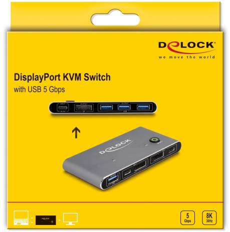 Delock 18646 KVM Matrix přepínač DisplayPort 7680 x 4320 Pixel-2