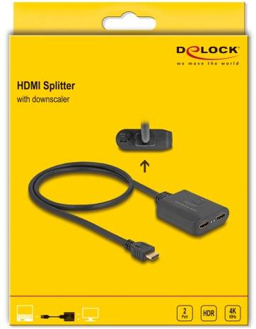Delock 18650 HDMI rozbočovač černá-4