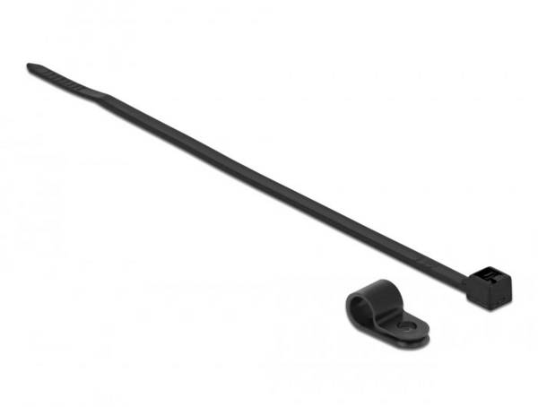 Delock Kabelbinder držák kabelu šroubovací 18864 Průměr kabelového svazku (rozsah) 6.4 mm (max)   černá 1 ks