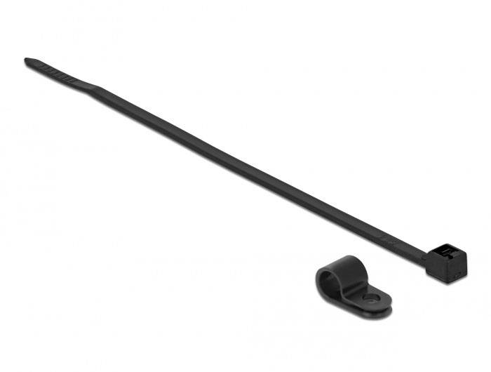 Delock Kabelbinder držák kabelu šroubovací 18864 Průměr kabelového svazku (rozsah) 6.4 mm (max) černá 1 ks-0