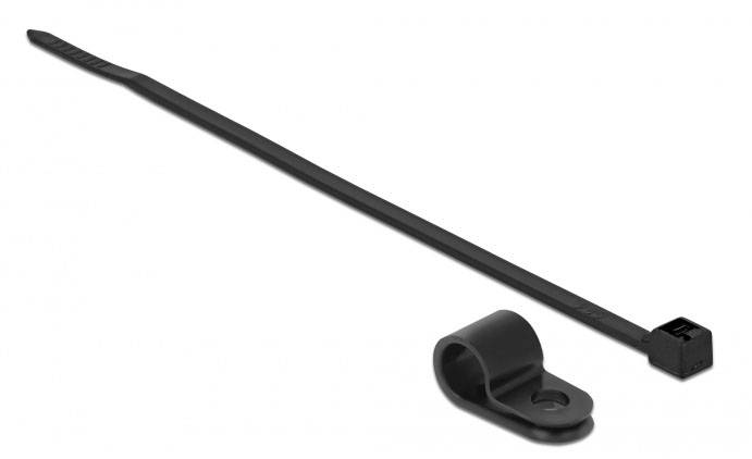 Delock Kabelbinder držák kabelu šroubovací 18868 Průměr kabelového svazku (rozsah) 9.5 mm (max) černá 1 ks-0