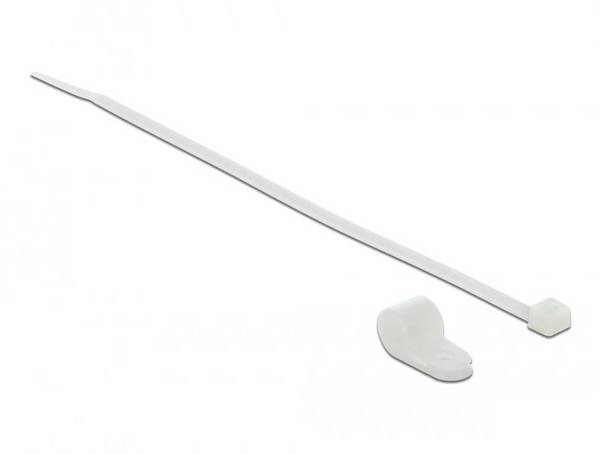 Delock Kabelbinder držák kabelu šroubovací 18869 Průměr kabelového svazku (rozsah) 12.7 mm (max)   bílá 1 ks