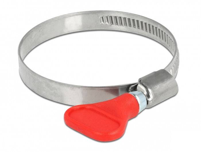 Delock 19518 Hadicová spona Nerezová ocelPlast Průměr svazku (min.) 40 mm Průměr svazku (max.) 60 mm 5 ks-1