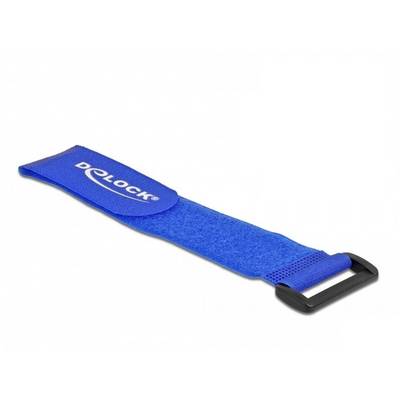Delock kabelový manažer na suchý zip ke spojování (d x š) 280 mm x 38 mm modrá 3 ks-0