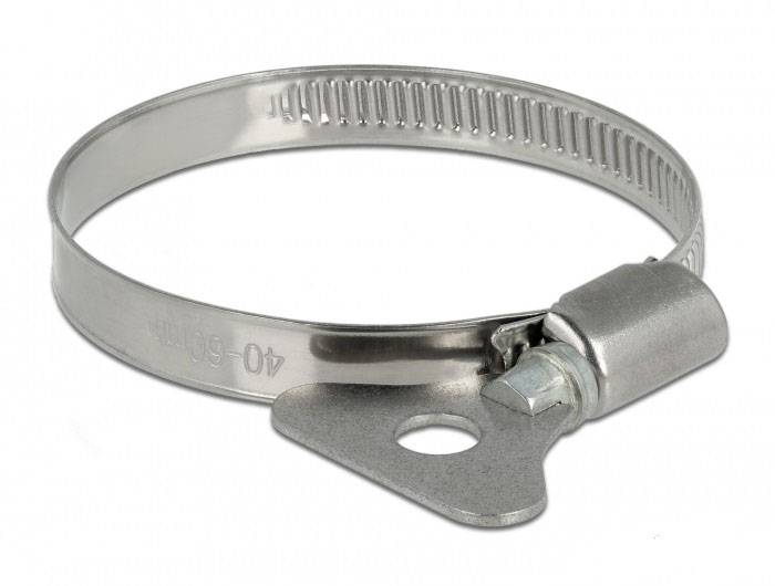 Delock 19581 Hadicová spona Nerezová ocelPlast Průměr svazku (min.) 40 mm Průměr svazku (max.) 60 mm 10 ks-0