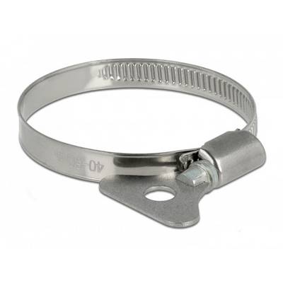 Delock 19581 Hadicová spona Nerezová ocelPlast Průměr svazku (min.) 40 mm Průměr svazku (max.) 60 mm 10 ks-0