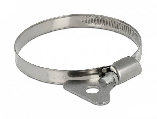 Delock 19583  Hadicová spona Nerezová ocel<br>Plast Průměr svazku (min.) 50 mm Průměr svazku (max.) 70 mm 10 ks