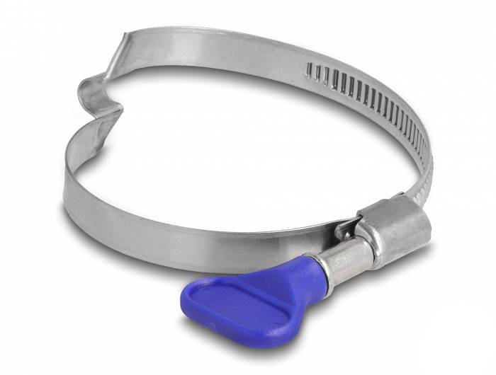 Delock 19612 Hadicová spona Nerezová ocelPlast Průměr svazku (min.) 50 mm Průměr svazku (max.) 65 mm 5 ks-0