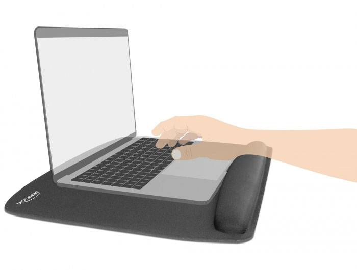 Delock 12601 podložka pod myš ergonomická černá-2