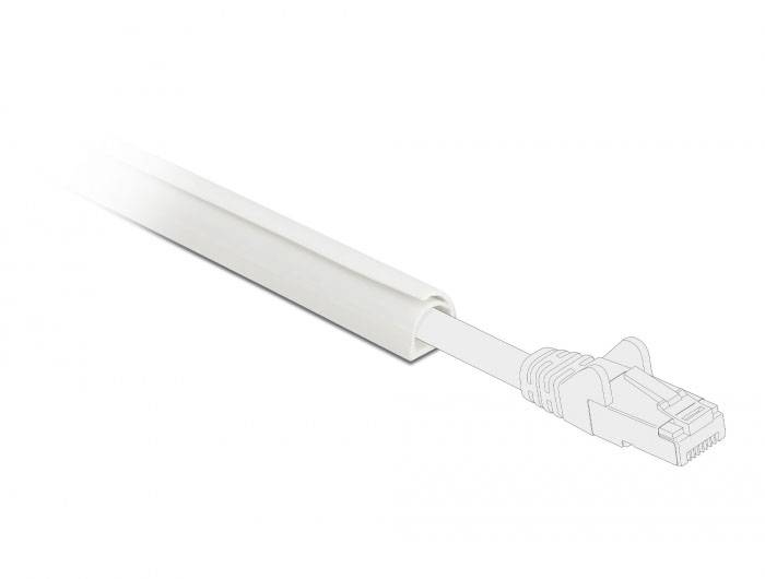 Delock Kabelová lišta PVC bílá (d x š x v) 1 m x 12 mm x 12 mm 1 ks 20718-1
