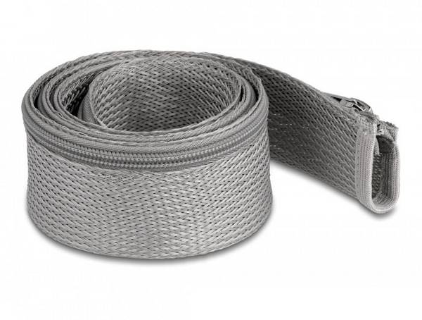 Delock 20826 20826 ochranný oplet šedá polyester 1 m 35 mm (max) 1 ks