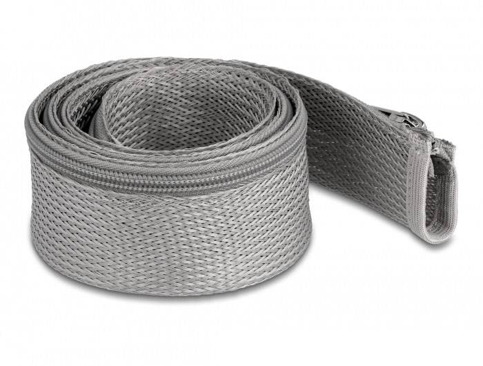 Delock 20826 20826 ochranný oplet šedá polyester 1 m 35 mm (max) 1 ks-1