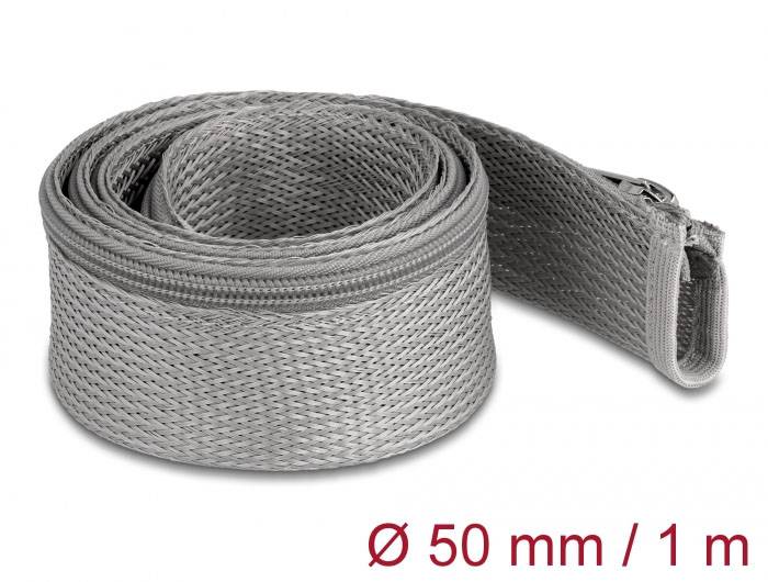 Delock 20826 20826 ochranný oplet šedá polyester 1 m 35 mm (max) 1 ks-2
