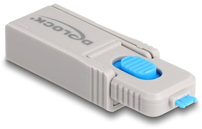 Delock Zámek USB-B portu 20925 modrá, šedá 20925-2