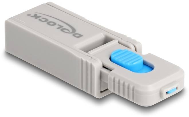 Delock Zámek k portu USB-C® 20926 modrá, šedá 20926-3