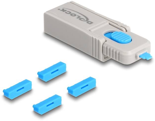 Delock Zámek DisplayPort 20927 modrá, šedá 20927-0