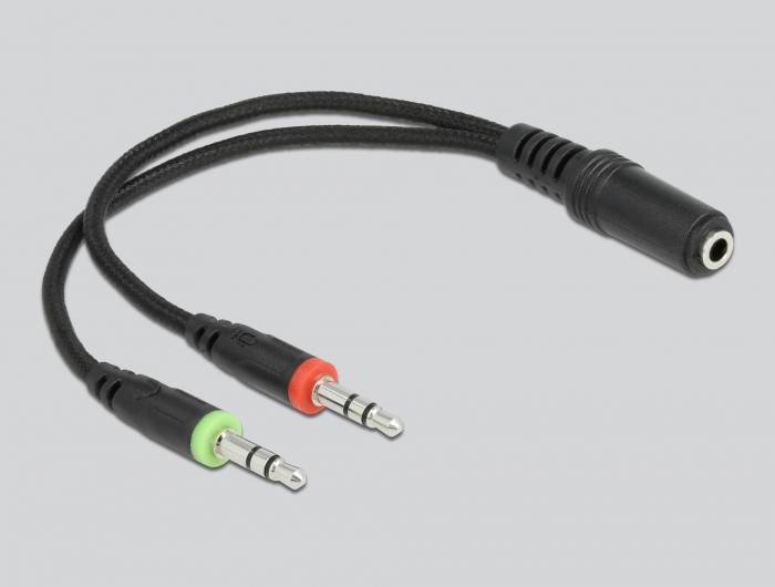 Delock 27182 Headset otevřená (On Ear) kabelová černá, modrá Redukce šumu mikrofonu headset Gaming-4