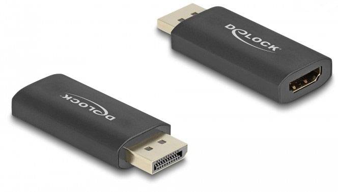 Dva adaptéry v černé barvě, jeden s USB a jeden s HDMI konektorem, položené vedle sebe.