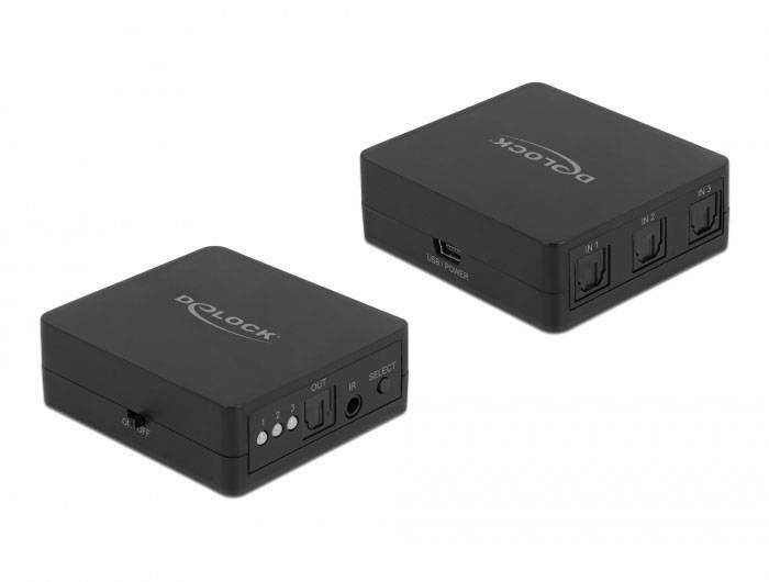 Delock 63395 Toslink přepínač-0