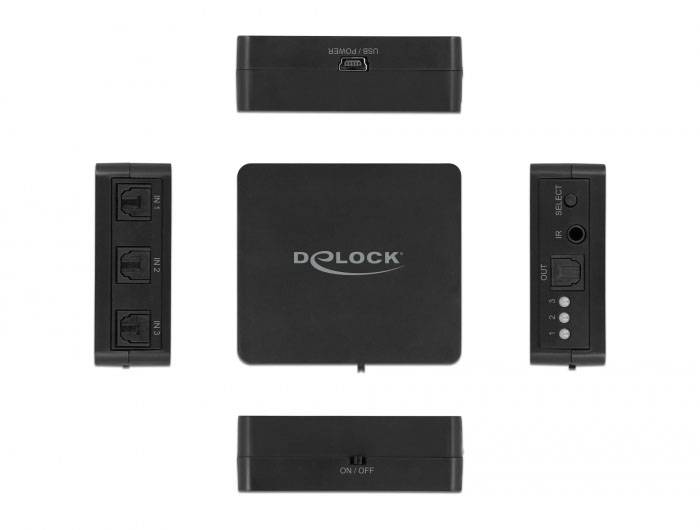 Delock 63395 Toslink přepínač-2